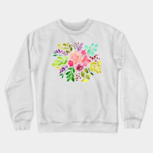 Watercolour fantasy bouquet Crewneck Sweatshirt